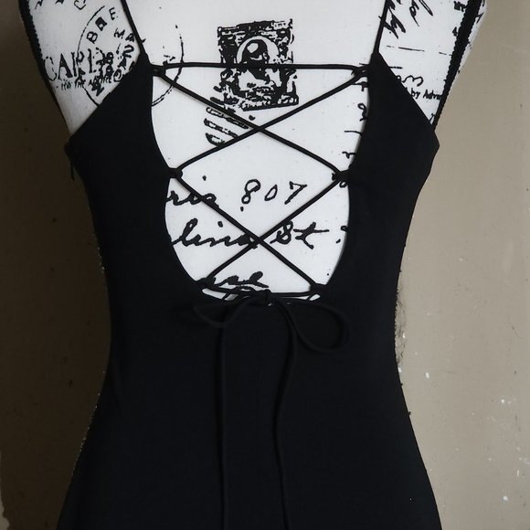 Black & Silver Beaded Full Length Sleeveless Halter Neck Special Occasion Dress - Picture 7 of 12